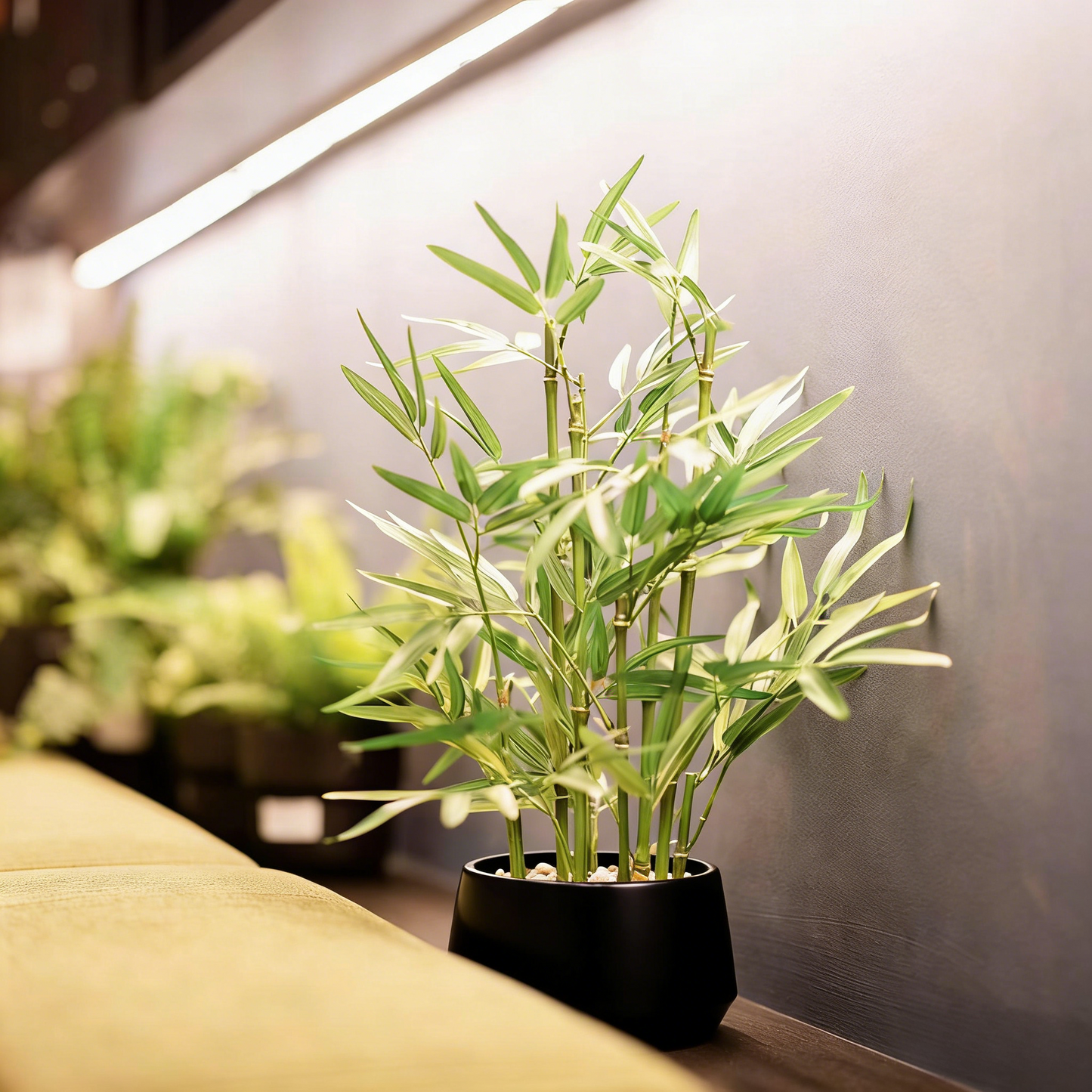 Artificial Bamboo Potted Plant - 46cm Faux Greenery for Home & Office Decor