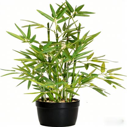 Artificial Bamboo Potted Plant - 46cm Faux Greenery for Home & Office Decor